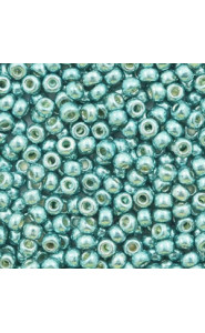 Miyuki rocailles Perlen 8/0 - Duracoat galvanized dark sea foam green 8-4216
